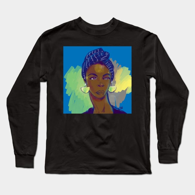 Nina Long Sleeve T-Shirt by lushkingdom